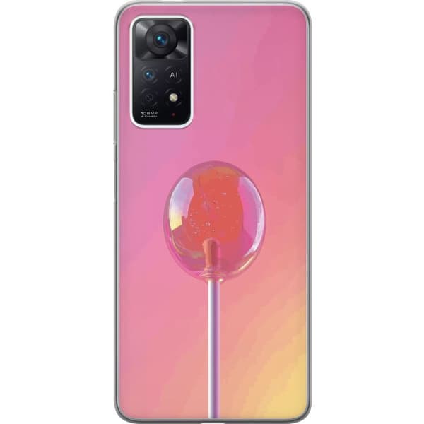 Kompatibel Mobilcover til Xiaomi Redmi Note 11 Pro Blank lyserød pinde mod blød pastelbaggrund pink