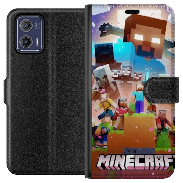 Motorola Moto G73 Lompakkokotelo Minecraft