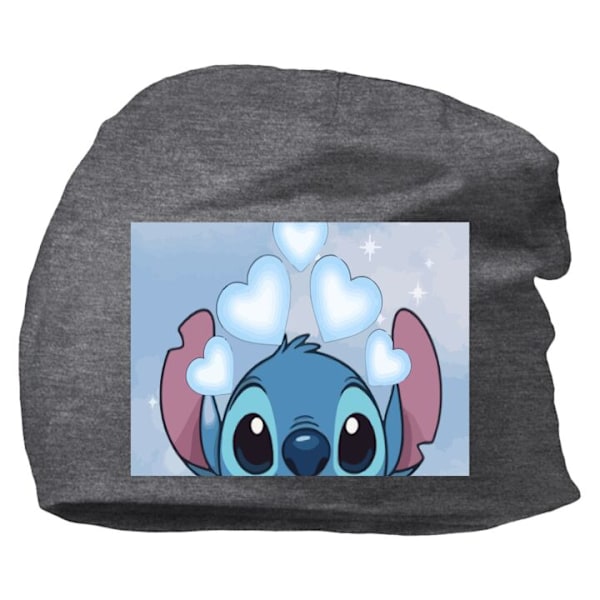 Hue til Voksen | Varm Beanie i Blødt Materiale Stitch Hoppende Glæde - Sjovt Design til Gave Mørkegrå one size