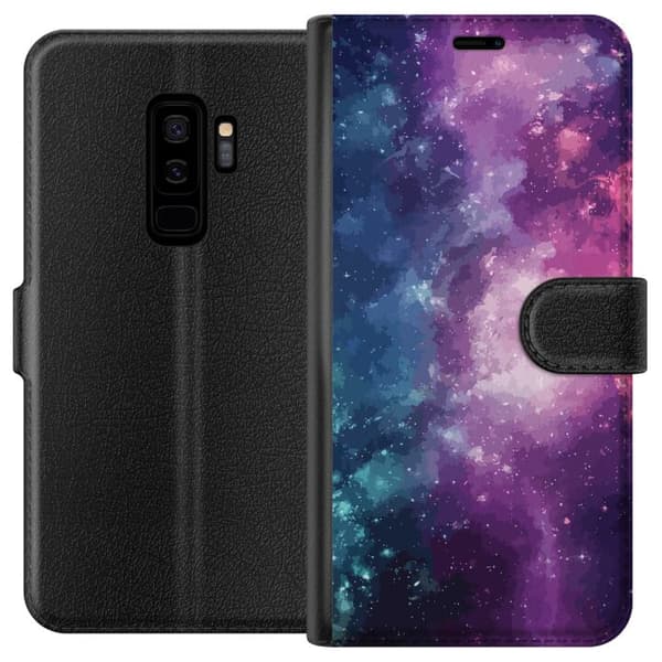 Kompatibel Tegnebogsetui til Samsung Galaxy S9+ Nebula