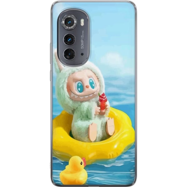 Motorola Edge (2022) Läpinäkyvä kuori Labubu Stripe Attack