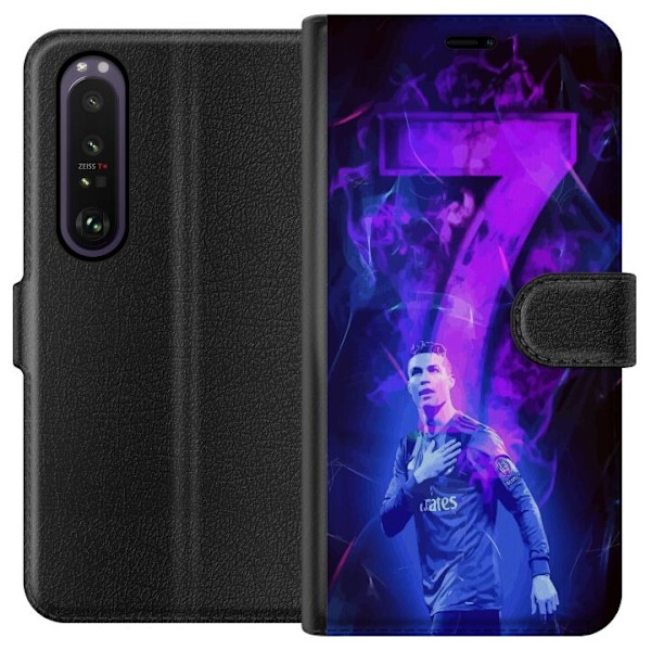 Sony Xperia 1 III Tegnebogsetui Ronaldo 7 - Fodboldlegende i H