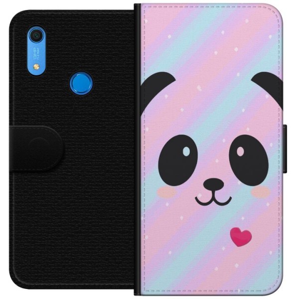 Huawei Y6s (2019) Plånboksfodral Regnbåge Panda