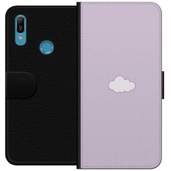 Huawei Y6 (2019) Lompakkokotelo Lila Pilvi - minimalistinen pi