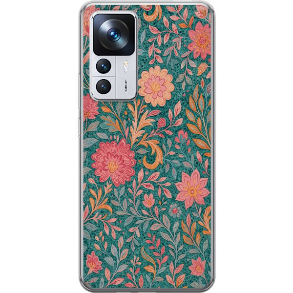 Xiaomi 12T Pro Gennemsigtig cover Floral Dream