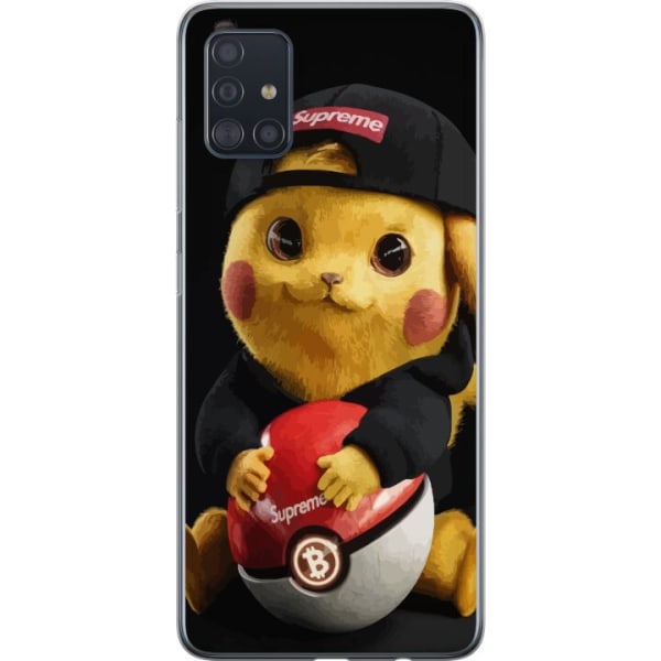 Samsung Galaxy A51 Läpinäkyvä kuori Pikachu Supreme