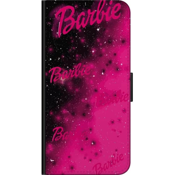 Kompatibel Tegnebogsetui til Samsung Galaxy Note10+ Lyserød håndskrift over en sort og lyserød stjernehimmel, farverigt tekstmønster pink
