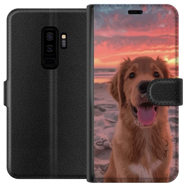 Kompatibel Tegnebogsetui til Samsung Galaxy S9+ Hund