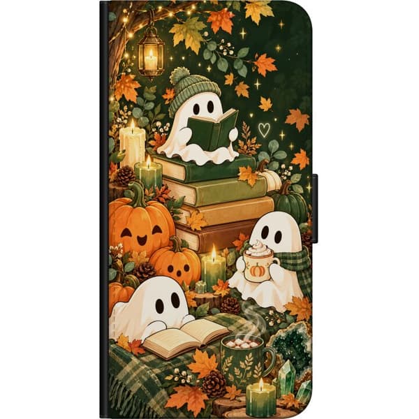 Kompatibelt Plånboksfodral till Xiaomi Redmi Note 10S Skogsspöken grön