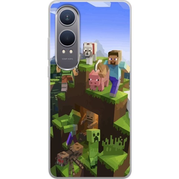 OnePlus Nord CE4 Lite Läpinäkyvä kuori Minecraft