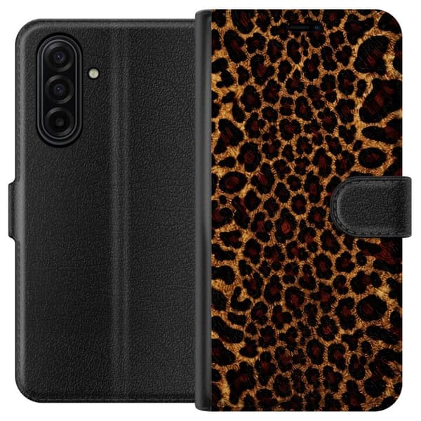 Kompatibelt Plånboksfodral till Samsung Galaxy A17 5G Wild Leopard brun