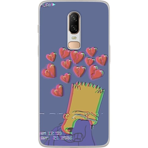 OnePlus 6 Gennemsigtig cover Bart Simpson