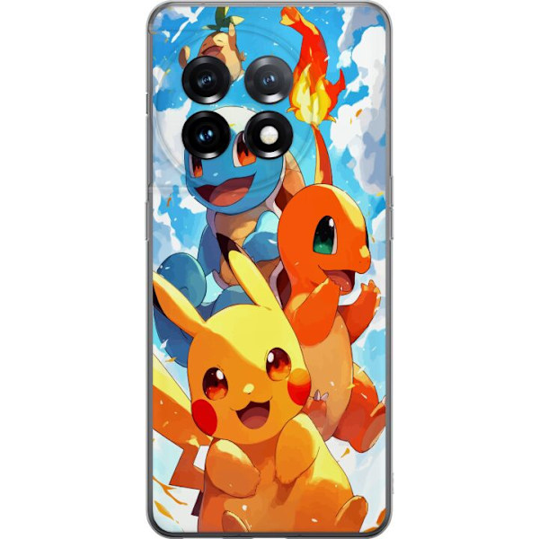 OnePlus 11R Genomskinligt Skal Pocket Creatures – inspirerat