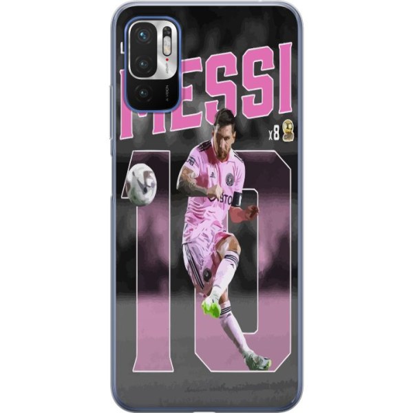 Xiaomi Redmi Note 10 5G Gennemsigtig cover Lionel Messi