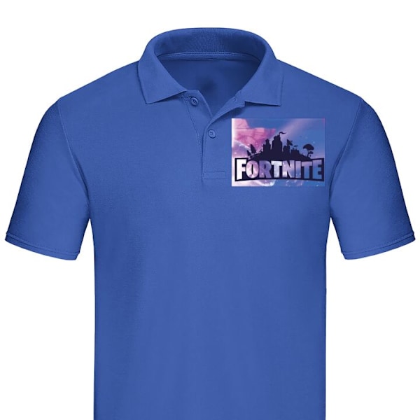 Poloshirt til Voksen | Elegant Poloshirt Fortnite Blå Medium