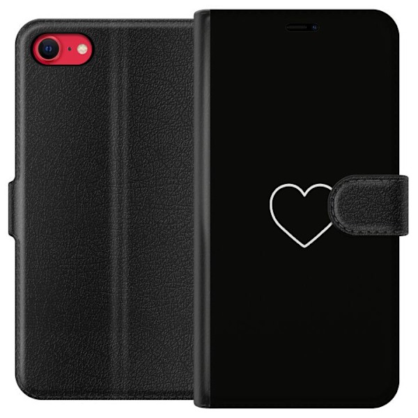 Apple iPhone 8 Lommeboketui Hjerte