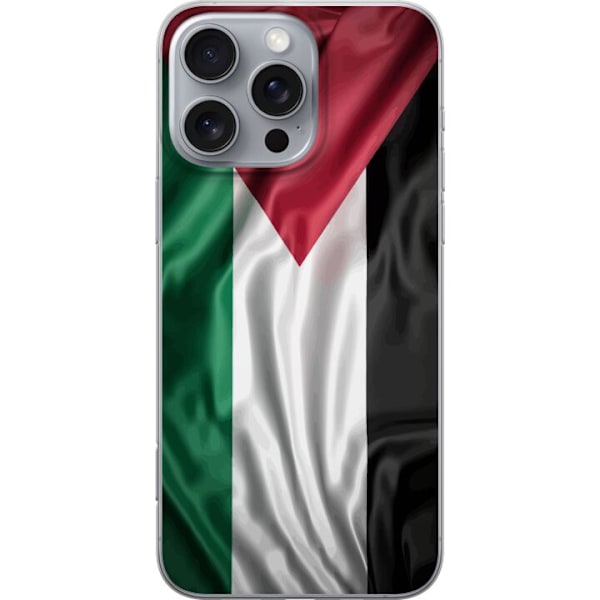 Apple iPhone 16 Pro Max Läpinäkyvä kuori Palestiinan lippu