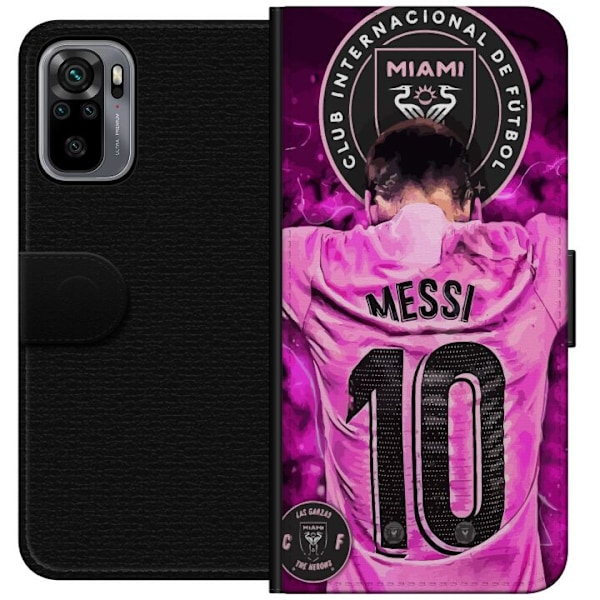 Xiaomi Redmi Note 10S Plånboksfodral Messi