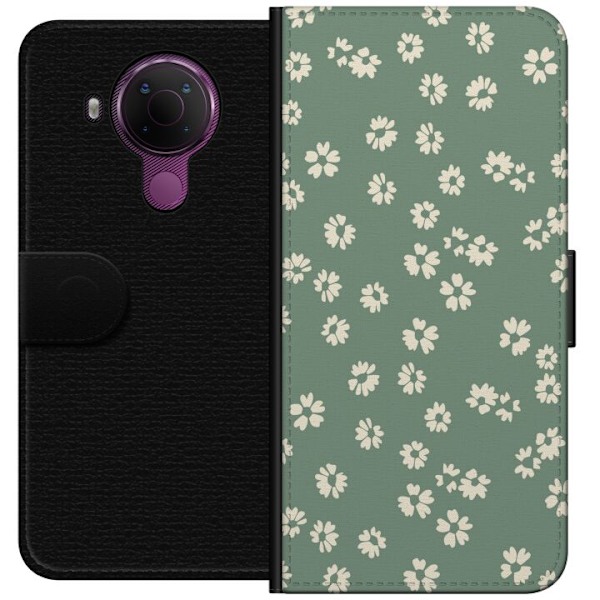 Nokia 5.4 Plånboksfodral Blomsterdröm – färgglatt blommö