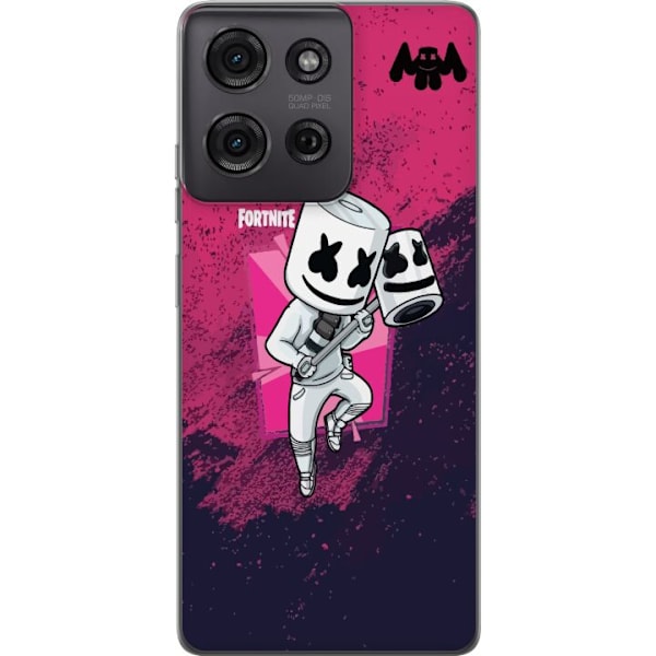 Motorola Moto G75 Gjennomsiktig deksel Marshmello Fortnite Ski