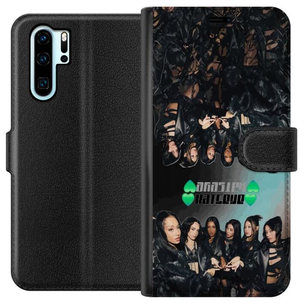 Kompatibel Tegnebogsetui til Huawei P30 Pro KATSEYE svart gruppcollage sort