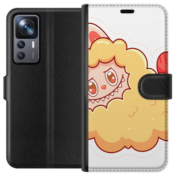 Xiaomi 12T Lompakkokotelo Labubu Pesukarhu Pop Mart Hahmo Keräilyesine Söpö Suunnittelu Suosittu Teema Taideteos Leikkisarja