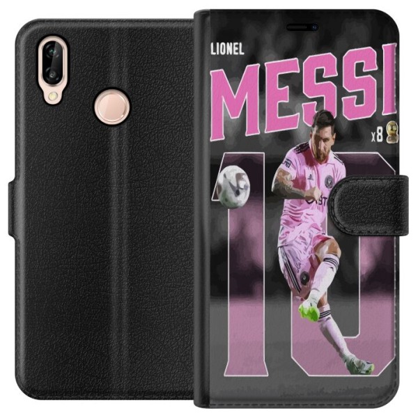 Huawei P20 lite Plånboksfodral Lionel Messi - Rosa
