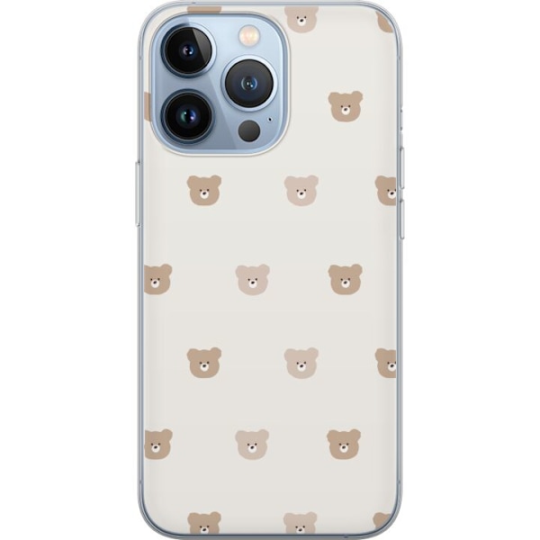 Apple iPhone 13 Pro Genomskinligt Skal Teddy Background – gu