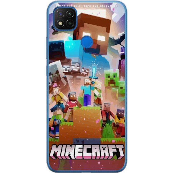 Xiaomi Redmi 9C Genomskinligt Skal Minecraft