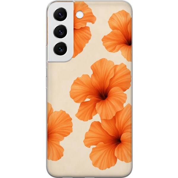 Samsung Galaxy S22 5G Genomskinligt Skal Papaya Punch