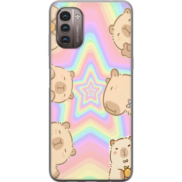 Nokia G21 Gennemsigtig cover Kawaii Capybara Galaxy Sød Anime
