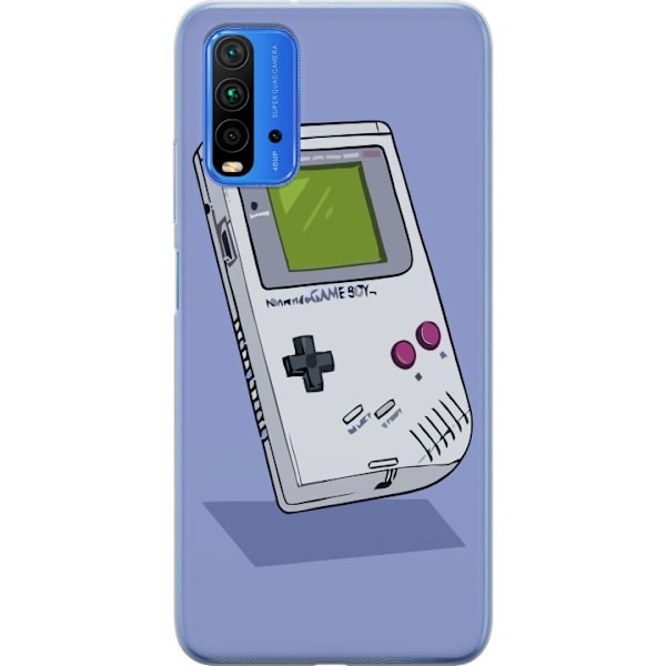 Xiaomi Redmi Note 9 4G Gjennomsiktig deksel Game Boy Lilla