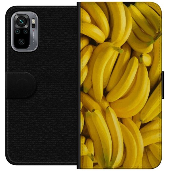 Xiaomi Redmi Note 10S Plånboksfodral Banana Pattern – lekfu