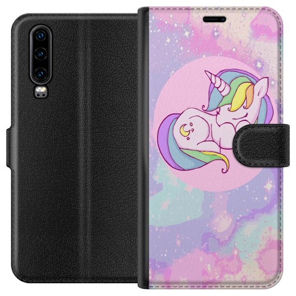 Huawei P30 Tegnebogsetui Unicorn