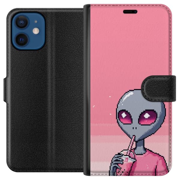 Kompatibel Tegnebogsetui til Apple iPhone 12 Alien Smoothie