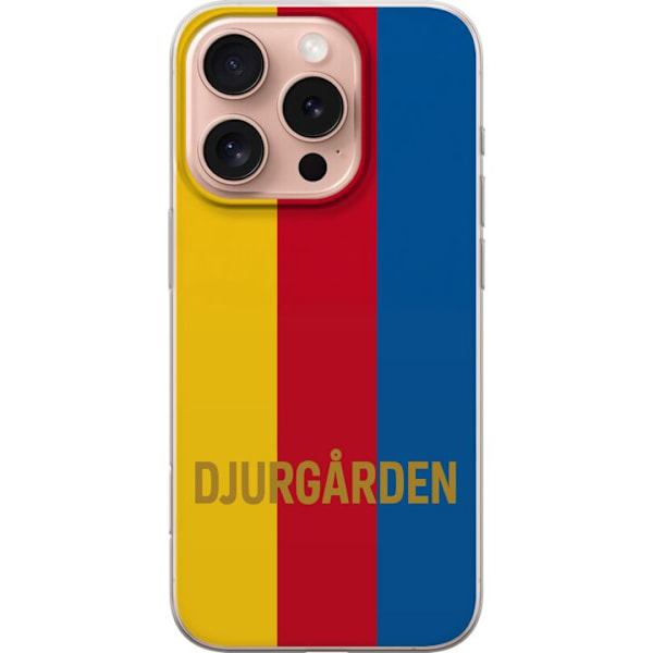 Apple iPhone 16 Pro Läpinäkyvä kuori Djurgården – jalkapallo