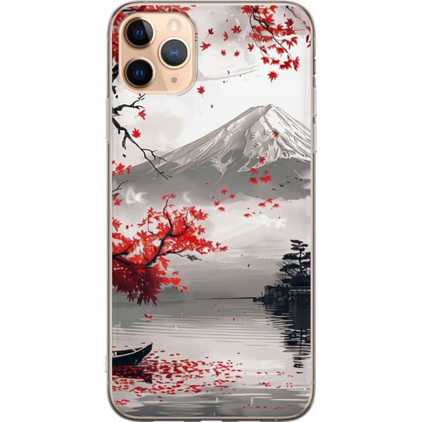 Kompatibelt Mobilskal till Apple iPhone 11 Pro Max Crimson Fuji röd