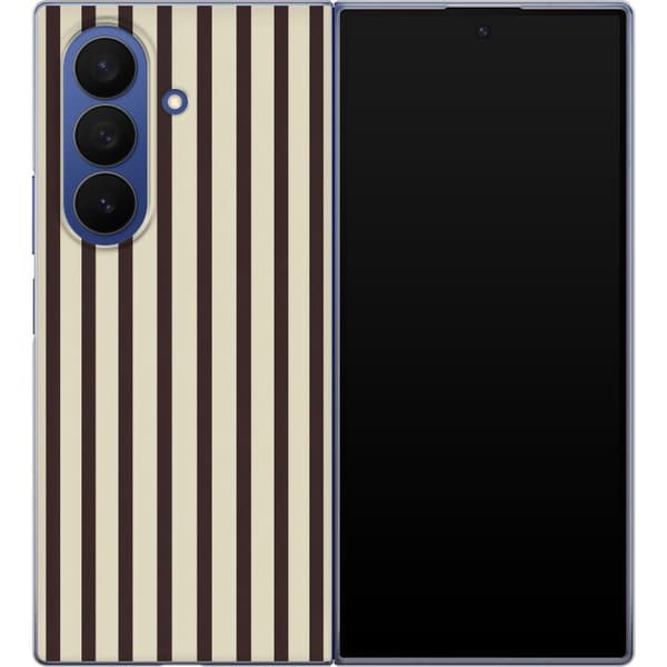 Kompatibelt Mobildeksel til Samsung Galaxy Z Fold7 Brune mokkastriper brun