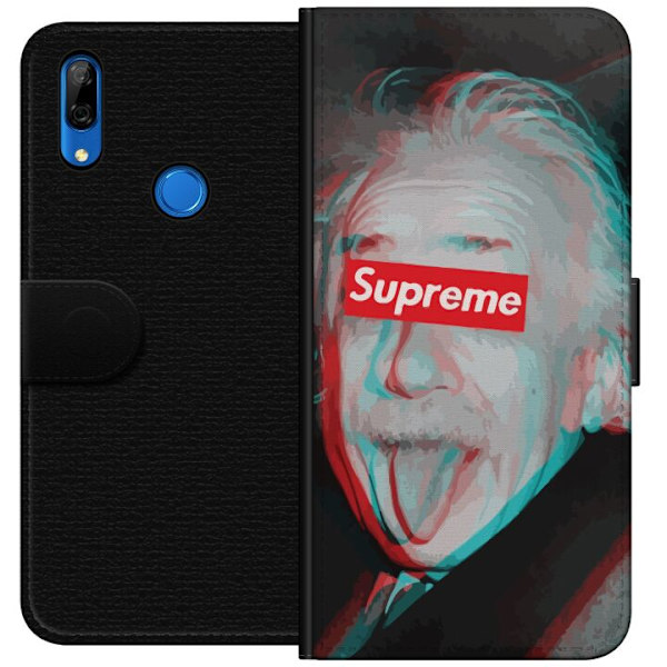Huawei P Smart Z Plånboksfodral Supreme Albert Einstein 3D Motiv Streetwear Design Populär Vetenskap Ikoniskt Grafiskt Urban Art