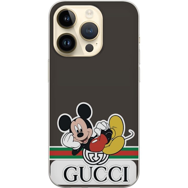 Apple iPhone 15 Pro Gjennomsiktig deksel Gucci Musse Pig