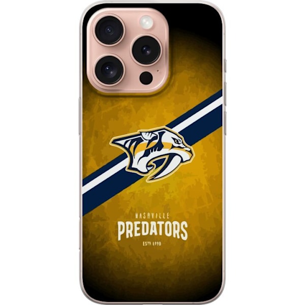 Apple iPhone 16 Pro Gennemsigtig cover Nashville Predators (NH