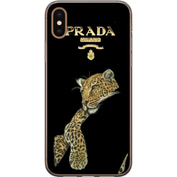 Apple iPhone X Gennemsigtig cover Prada Leopard