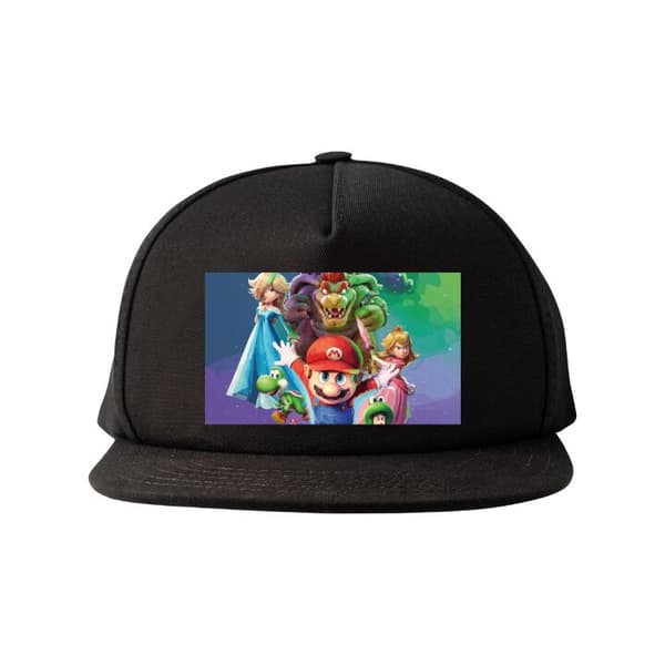 Snapback-lue svart one size