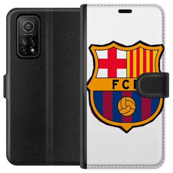 Xiaomi Mi 10T 5G Lompakkokotelo FC Barcelona Emblem Jalkapallo Katalonia Sininen Punainen Seuran Logo Ylpeys La Liga Fanit Ikoninen Kuva