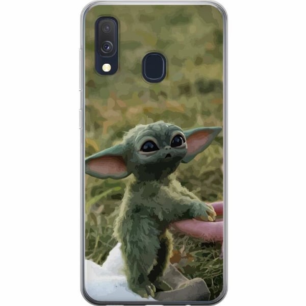 Samsung Galaxy A40 Genomskinligt Skal Yoda