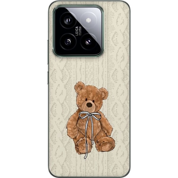 Xiaomi 14 Gjennomsiktig deksel Liten Bamse – klassisk bamse i enkel design