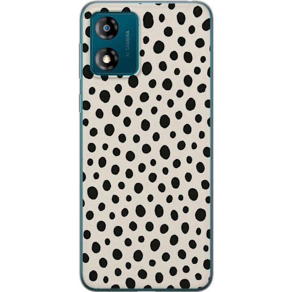 Motorola Moto E13 Gennemsigtig cover Dot Dance