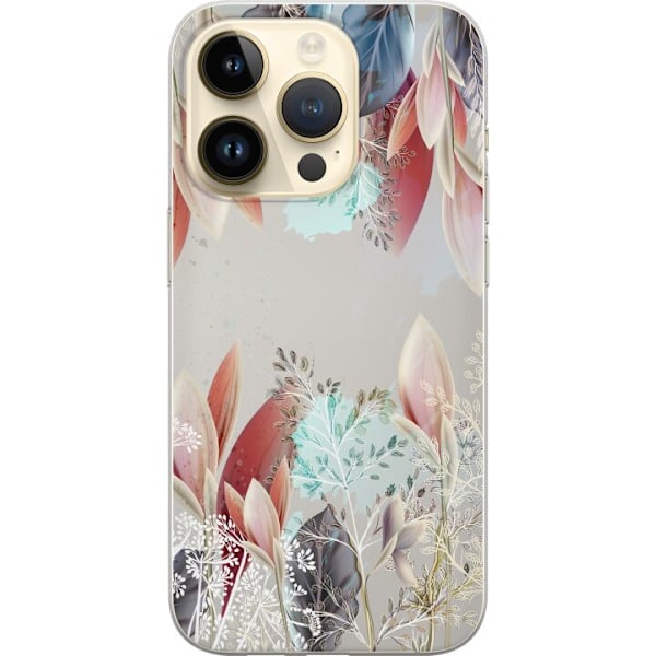 Apple iPhone 14 Pro Gjennomsiktig deksel Blomster