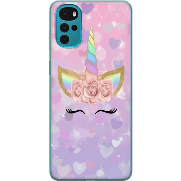 Motorola Moto G22 Gennemsigtig cover Unicorn