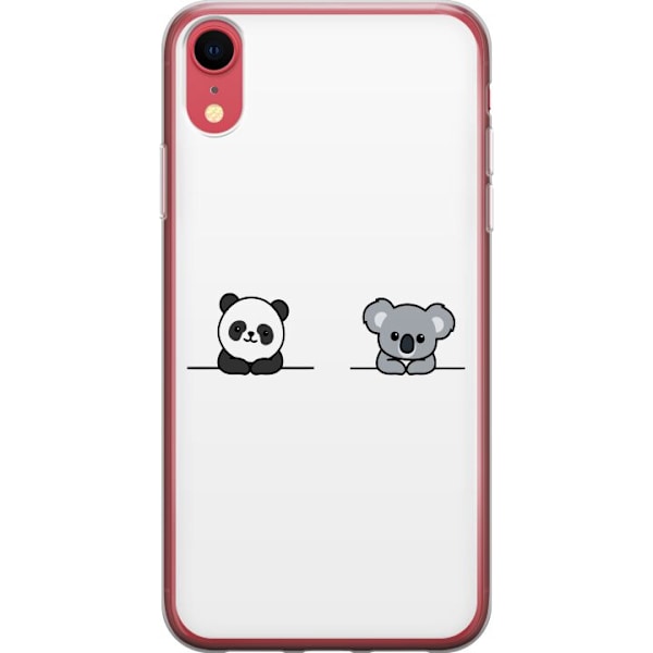 Apple iPhone XR Läpinäkyvä kuori Panda Koala